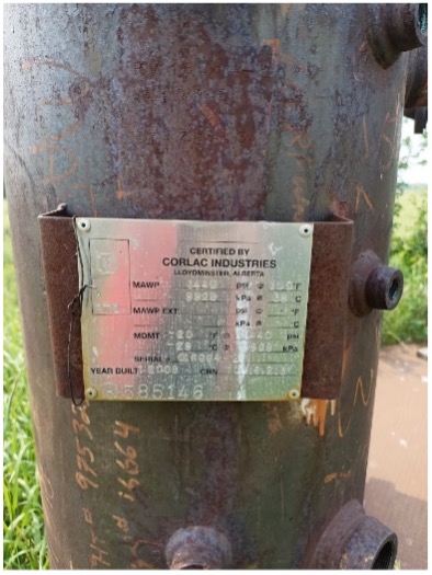 NRG 627 - Vessel/Separator 16”x5’ 1440 psi Sweet Separator (Multiple Units Available) 4 NRG 627 - Vessel/Separator 16”x5’ 1440 psi Sweet Separator (Multiple Units Available) - Image 4