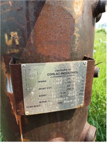 NRG 627 - Vessel/Separator 16”x5’ 1440 psi Sweet Separator (Multiple Units Available) 7 NRG 627 - Vessel/Separator 16”x5’ 1440 psi Sweet Separator (Multiple Units Available) - Image 7